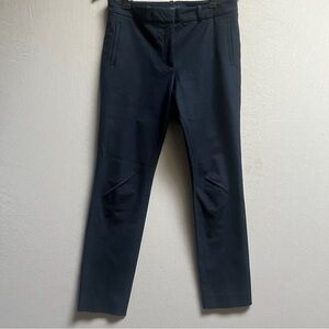 Joseph New Eliston Navy Gabardine Tailored Pants Sz 38 Slim Fit